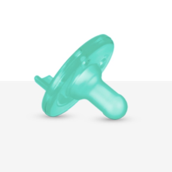 Soothie Pacifier Philips Notched Newborn NICU Green 3 Months Hospital Binky - Picture 1 of 2